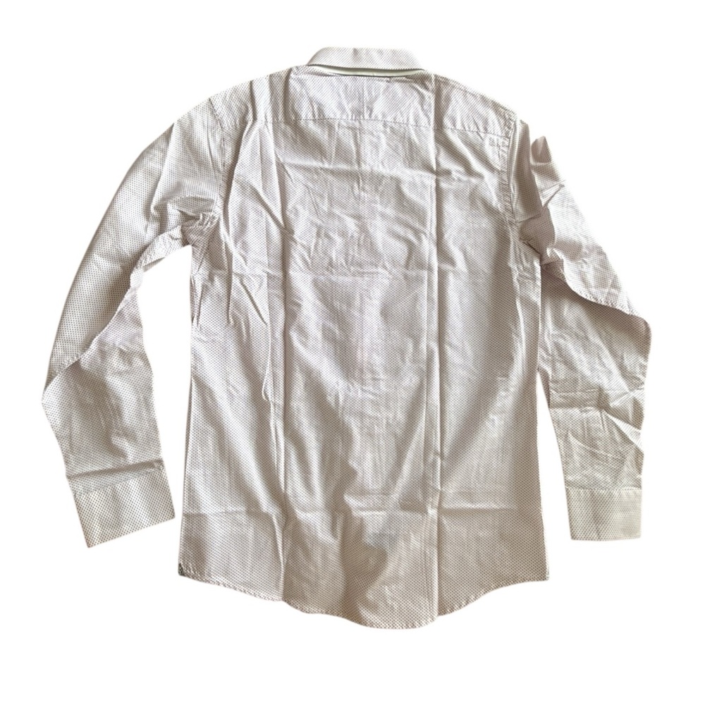Oxford Urban Collection White/Pink Men's Shirt Long Sleeve Slim Fit Size Medium - Picture 4 of 7